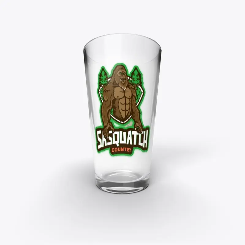 Sasquatch County Pint Glass 