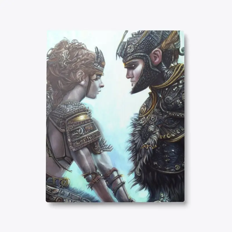 Two Warriors Metal Print #2